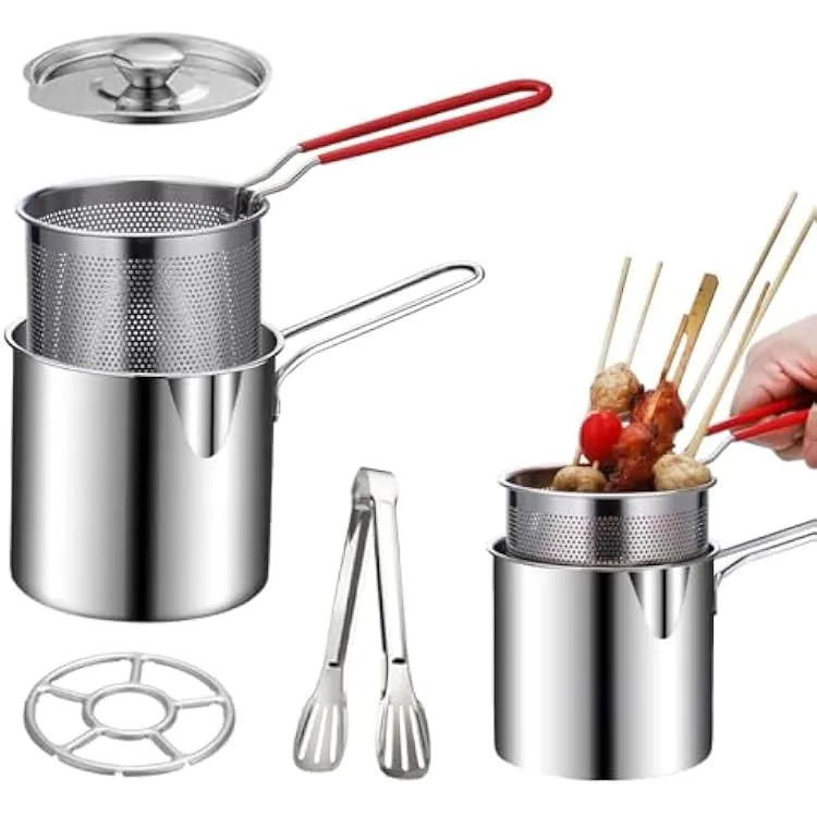 Deep Frying Pot Stainless Steel