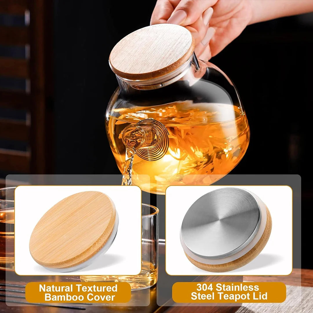 Heat Resistant Premium Quality Glass Teapot
