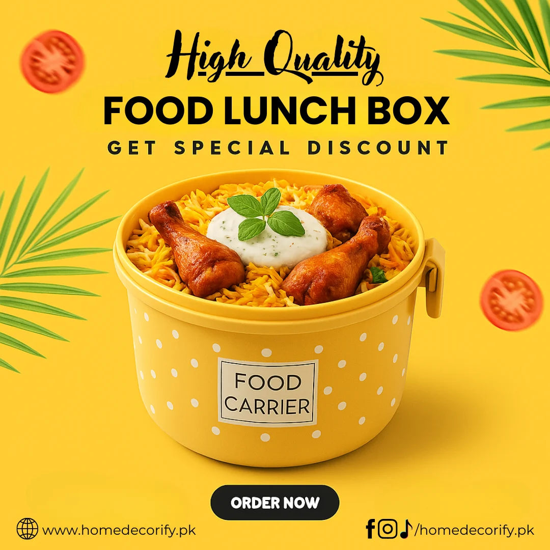 Food Carrier Lunch Box with 2 Compartments