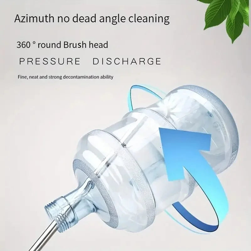 Durable Plastic Barrel Cleaning Brush with Long Handle for Water Dispensers