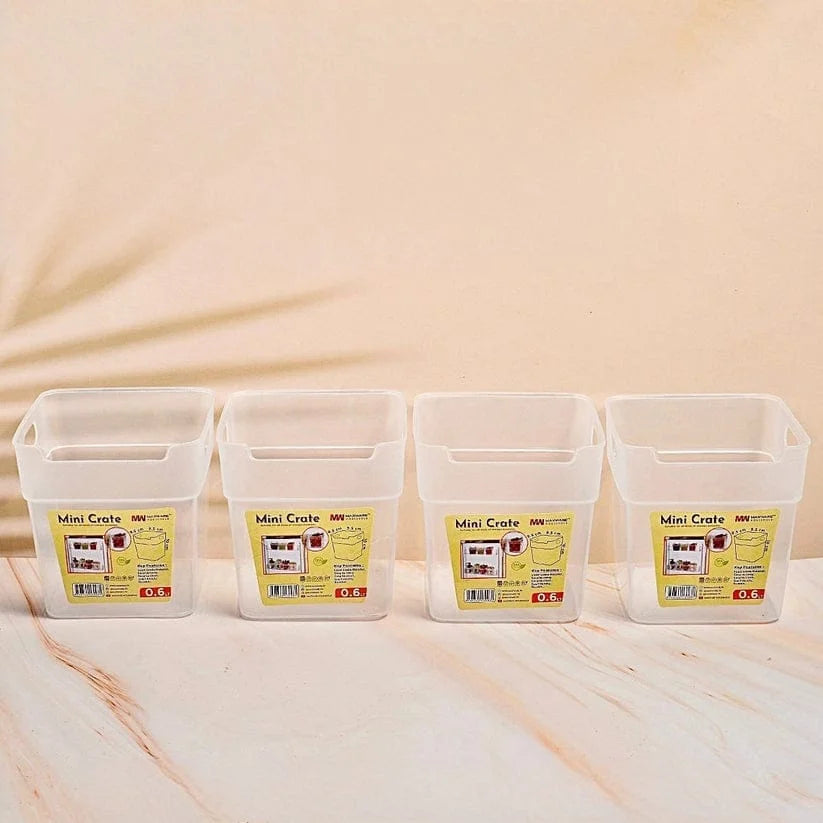 Mini Crate Organizer (Pack of 04)