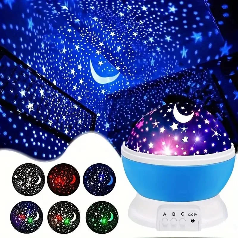 Star Master Galaxy Night Projector Lamp Ceiling Led Light 360 Rotating Colorful Lights Starry Space Projection Home Decoration Design, Gift for Kids-Multicolor
