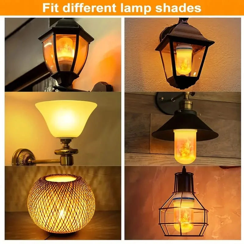 Led Dynamic Flame Effect Flickering Fire Bulb Home Decoration