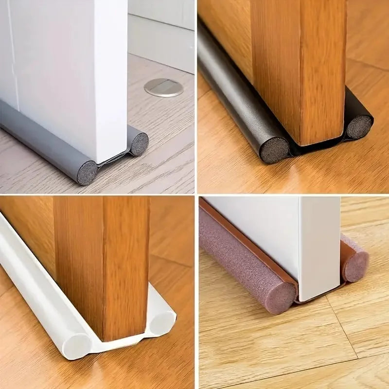 Brown Foam Door Draft Stopper - Windproof, Waterproof & Soundproof