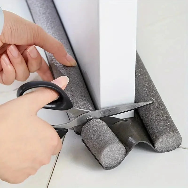Brown Foam Door Draft Stopper - Windproof, Waterproof & Soundproof