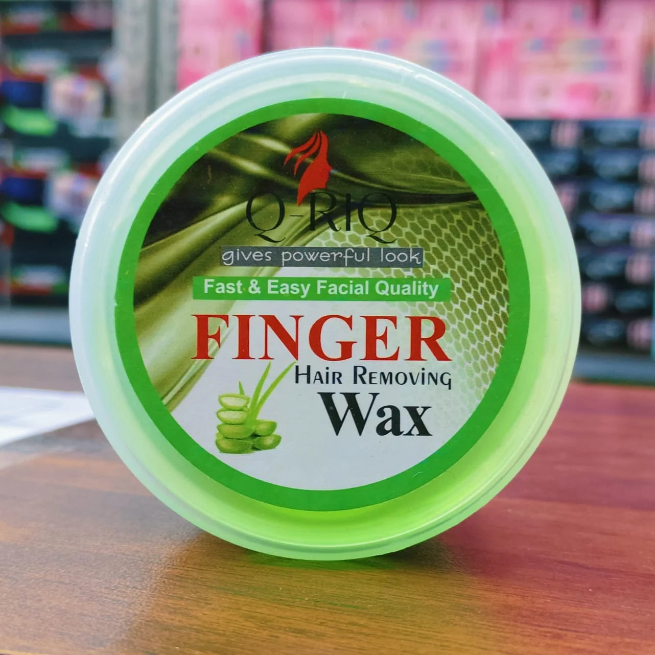 Q-Riq Finger Hair Removing wax fast -easy facial quality