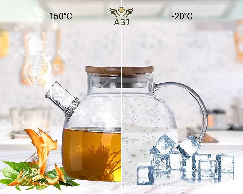 Heat Resistant Premium Quality Glass Teapot