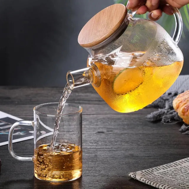Heat Resistant Premium Quality Glass Teapot