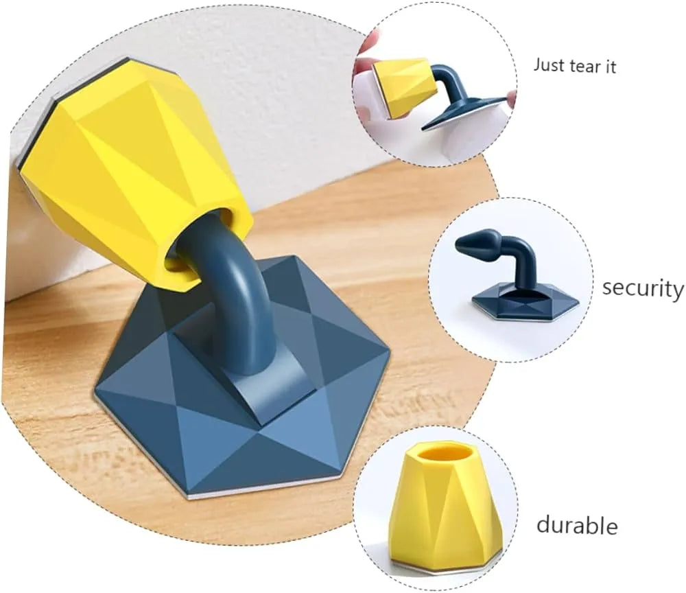 Silicone Punch Free Door Stopper