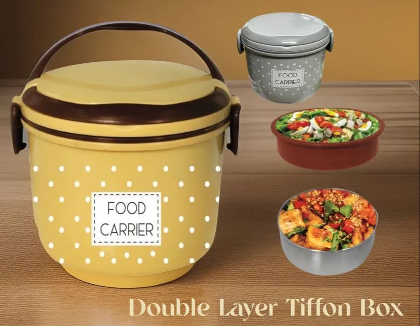 Food Carrier Lunch Box with 2 Compartments