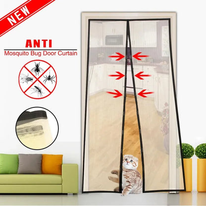 Curtain Type Mesh Screen Door for Rooms & Kitchen