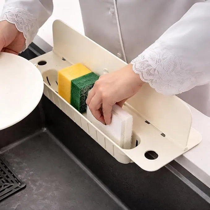 Foldable Sink Splash Guard with Basket