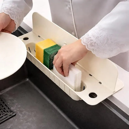 Foldable Sink Splash Guard with Basket