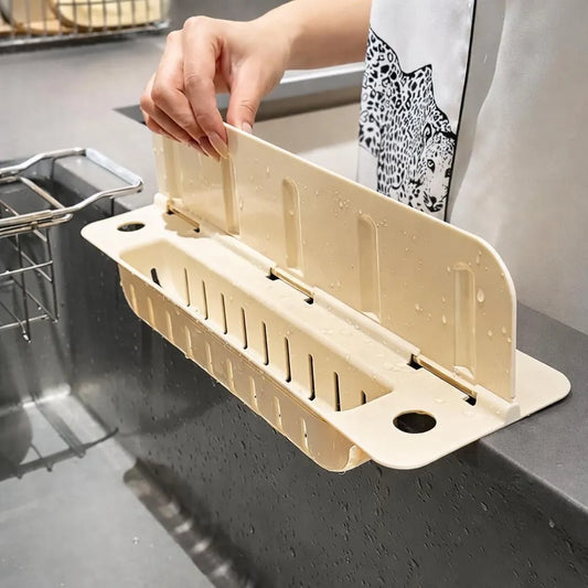 Foldable Sink Splash Guard with Basket