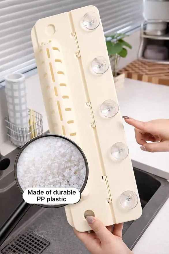 Foldable Sink Splash Guard with Basket