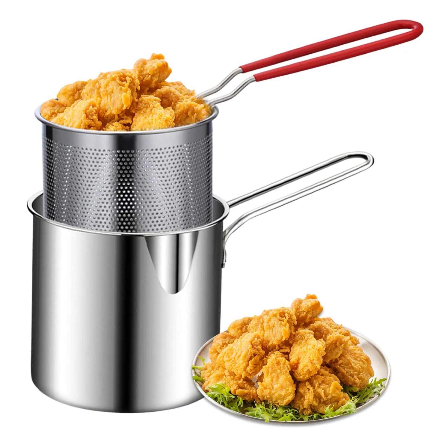 Deep Frying Pot Stainless Steel