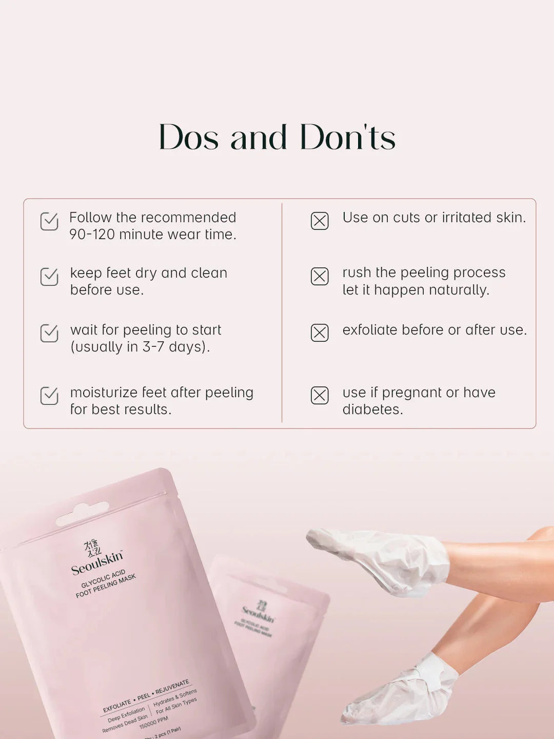 Glycolic Acid Foot Peeling Mask