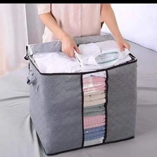 Grey Blankets / Clothes Storage Bag