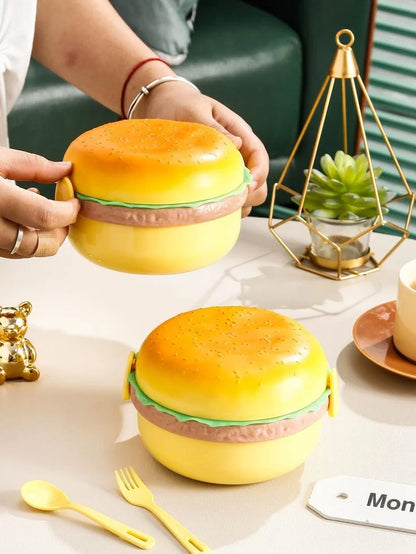 Burger Shape Round Lunch Box