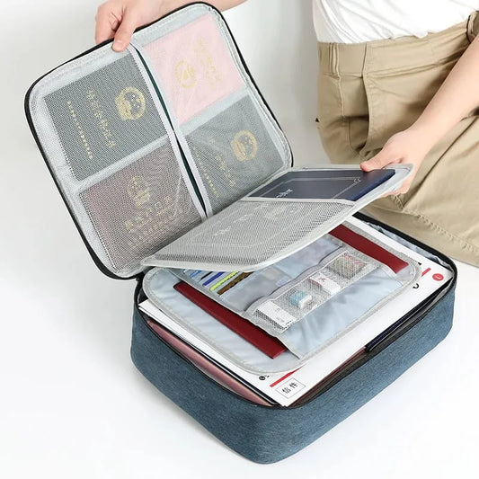 Fireproof Document Organizer Bag with Lock