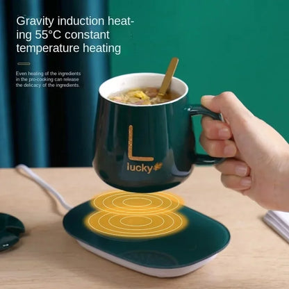 Ceramic Coffee Mug (370ML) with Coaster Spoon