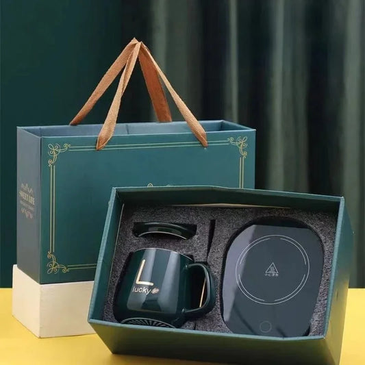 Ceramic Coffee Mug (370ML) with Coaster Spoon
