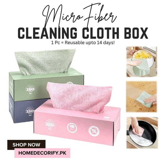 Reusable Oil Absorbent Microfiber Cloths Box