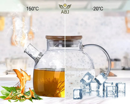 Heat Resistant Premium Quality Glass Teapot