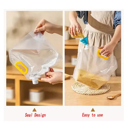 2.5L Transparent & Reusable Food Storage Bags