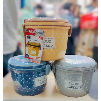 Food Carrier Lunch Box with 2 Compartments