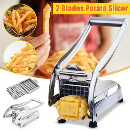 2 in 1 - French Fries Cutter & Salad Chopper