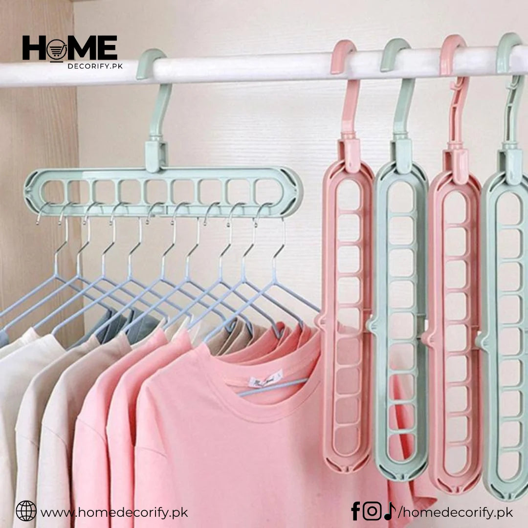 9-Holes Space Saving Hook Hanger