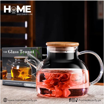 Heat Resistant Premium Quality Glass Teapot