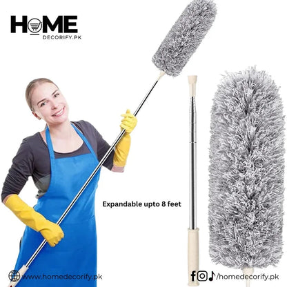 8 Feet Expandable Duster & 2 in 1 Window Mesh Cleaner