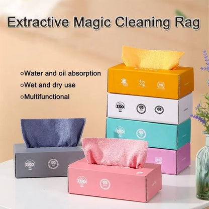 Reusable Oil Absorbent Microfiber Cloths Box